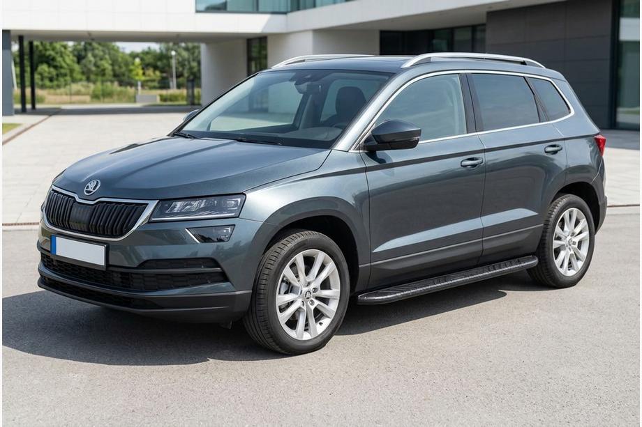 Skoda Karoq 2018– Sānu pakāpieni Bosphorus Black (2 gab., alumīnijs) Image