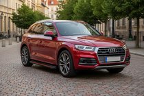 Audi Q5 2017–2025 Sānu pakāpieni Maya Red (2 gab., alumīnijs) foto 1