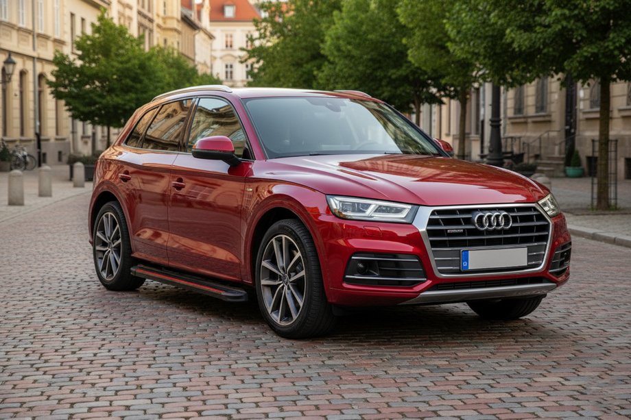 Audi Q5 2017–2025 Sānu pakāpieni Maya Red (2 gab., alumīnijs) Image