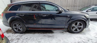Audi Q7 2005–2015 Sānu pakāpieni Maya Red (2 gab., alumīnijs) foto 3