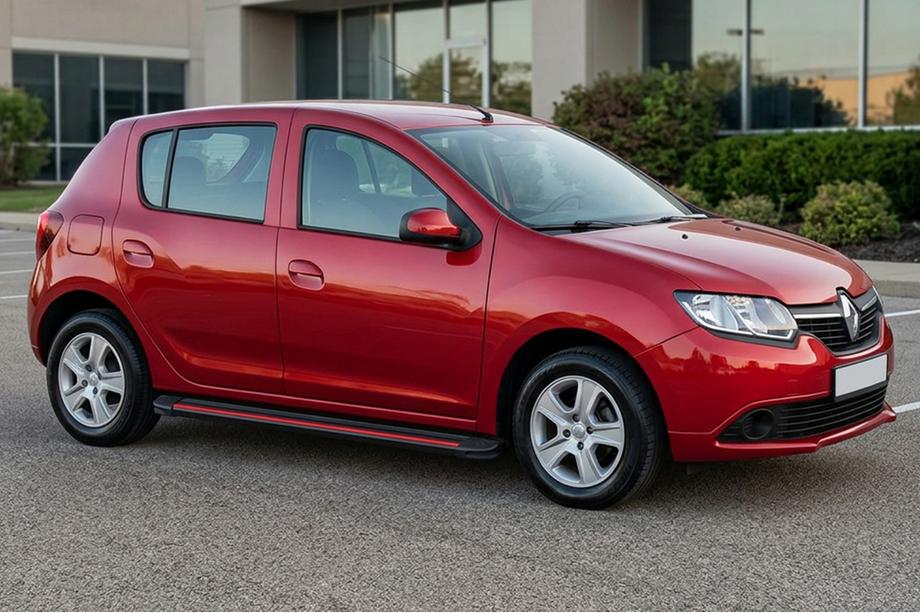 Dacia Sandero 2013–2020 Sānu pakāpieni Maya Red (2 gab., alumīnijs) Image