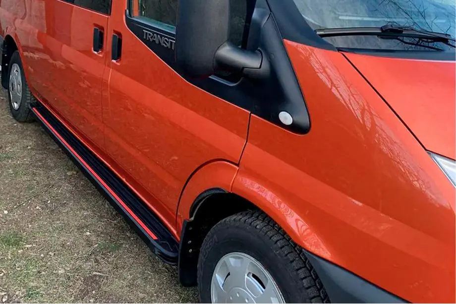 Ford Transit 2000–2014 Sānu pakāpieni Maya Red (2 gab., alumīnijs) Image