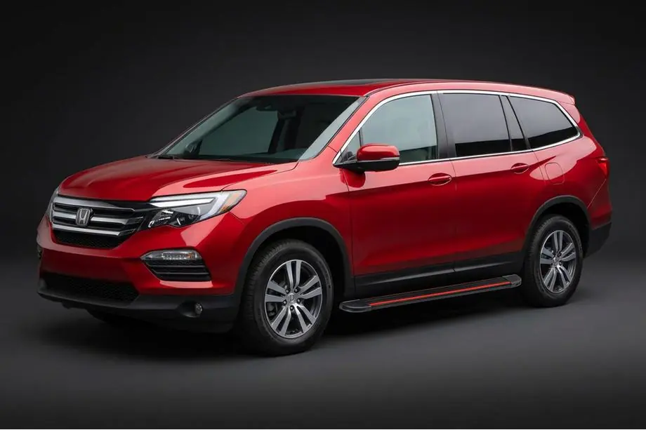 Honda Pilot 2015–2022 Sānu pakāpieni Maya Red (2 gab., alumīnijs) Image