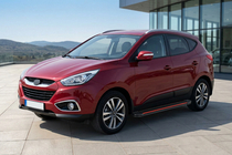 Hyundai IX-35 2010–2015 Sānu pakāpieni Maya Red (2 gab., alumīnijs) foto 1