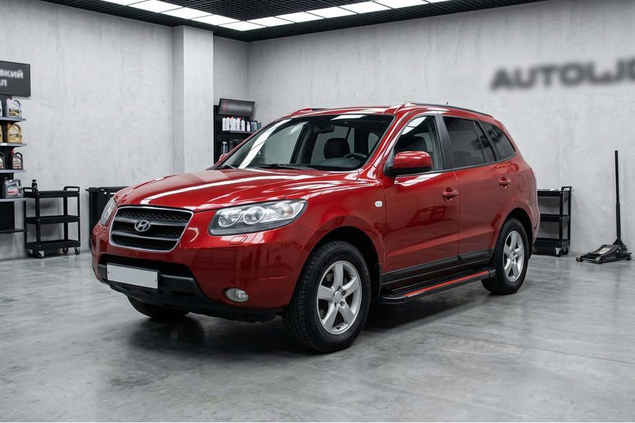 Hyundai Santa Fe 2 2006–2012 Sānu pakāpieni Maya Red-Black (2 gab., alumīnijs) Foto 1