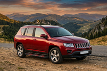 Jeep Compass 2006–2016 Sānu pakāpieni Maya Red (2 gab., alumīnijs) foto 1