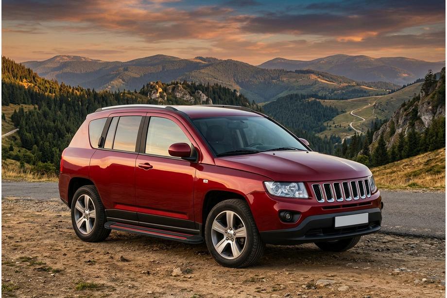 Jeep Compass 2006–2016 Sānu pakāpieni Maya Red (2 gab., alumīnijs) Image