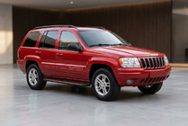 Jeep Grand Cherokee WJ 1999–2004 Sānu pakāpieni Maya Red (2 gab., alumīnijs) foto 1