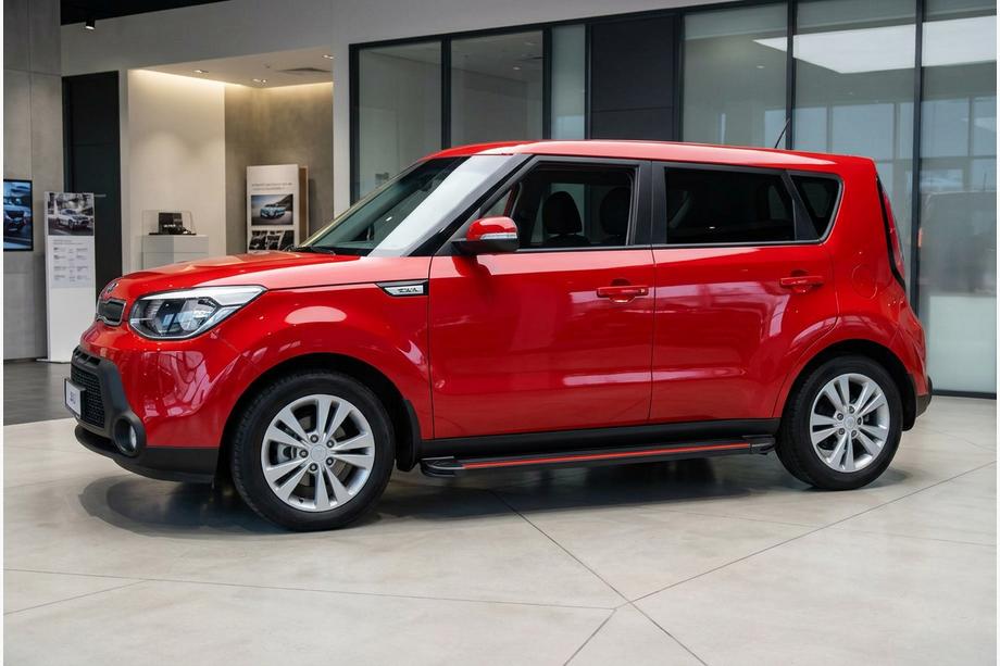 Kia Soul II 2013–2018 Sānu pakāpieni Maya Red (2 gab., alumīnijs) Image