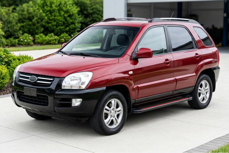 Kia Sportage 2004–2010 Sānu pakāpieni Maya Red (2 gab., alumīnijs) Foto 1
