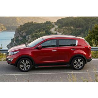 Sānu pakāpieni Maya Red-Black (2 gab., alumīnijs) Kia Sportage 2010–2015 foto 1