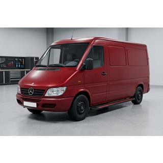 Sānu pakāpieni Maya Red (2 gab., alumīnijs) Mercedes Sprinter W901/902/903/904/905 1995–2006 foto 1