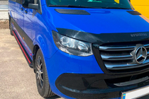 Mercedes Sprinter W907/W910 2018– Sānu pakāpieni Maya Red (2 gab., alumīnijs) Vidējā riteņu bāze – aizmugures piedziņa foto 1