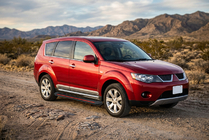 Mitsubishi Outlander 2006–2012 Sānu pakāpieni Maya Red (2 gab., alumīnijs) foto 1