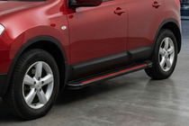 Nissan Qashqai 2010–2014 Sānu pakāpieni Maya Red (2 gab., alumīnijs) Īsā riteņu bāze foto 1