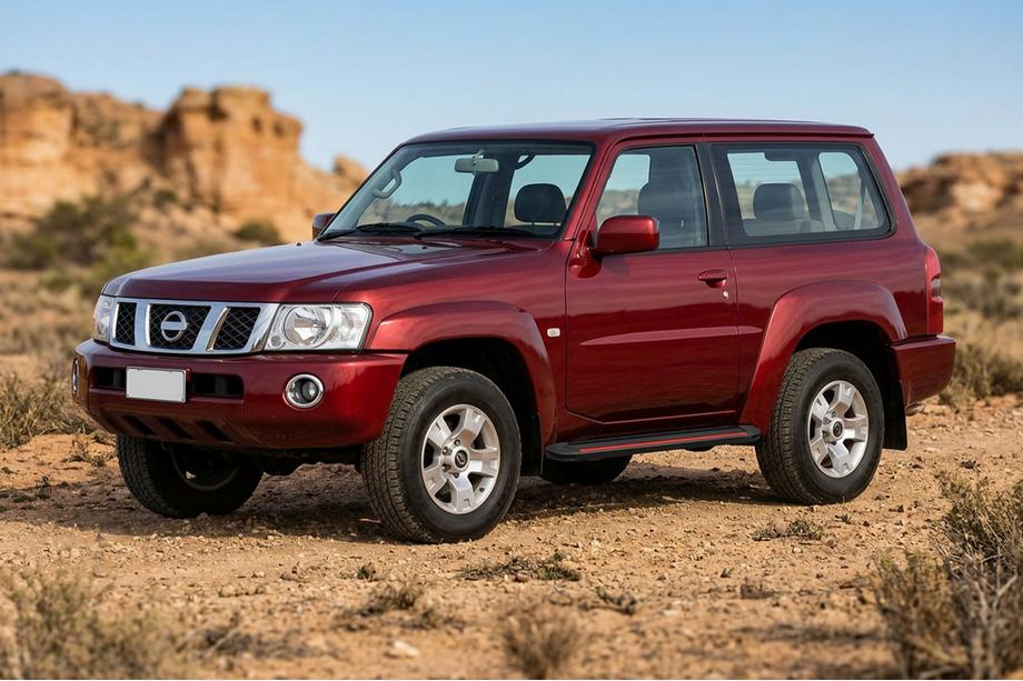 Nissan Patrol Y61 1997–2011 Sānu pakāpieni Maya Red (2 gab., alumīnijs) Foto 1