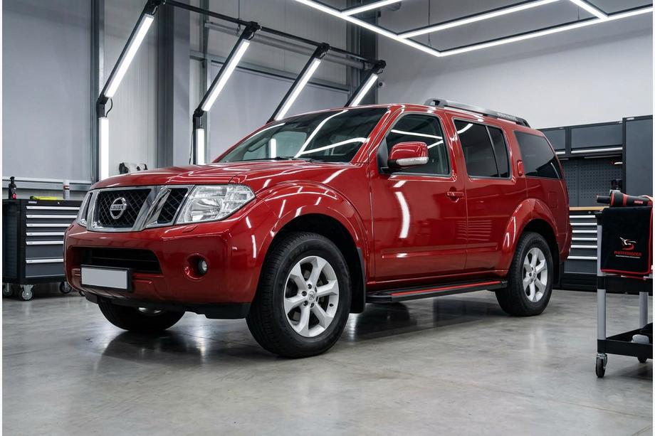 Nissan Pathfinder R51 2005–2014 Sānu pakāpieni Maya Red (2 gab., alumīnijs) Image