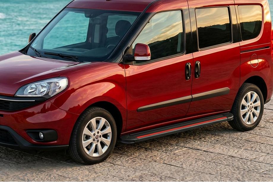 Opel Combo 2012–2018 Sānu pakāpieni Maya Red (2 gab., alumīnijs) Image