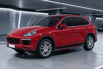 Porsche Cayenne 2010–2017 Sānu pakāpieni Maya Red (2 gab., alumīnijs) foto 1