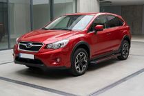 Subaru XV 2011–2017 Sānu pakāpieni Maya Red (2 gab., alumīnijs) foto 1