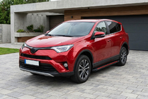 Toyota Rav 4 2013–2018 Sānu pakāpieni Maya Red (2 gab., alumīnijs) foto 1
