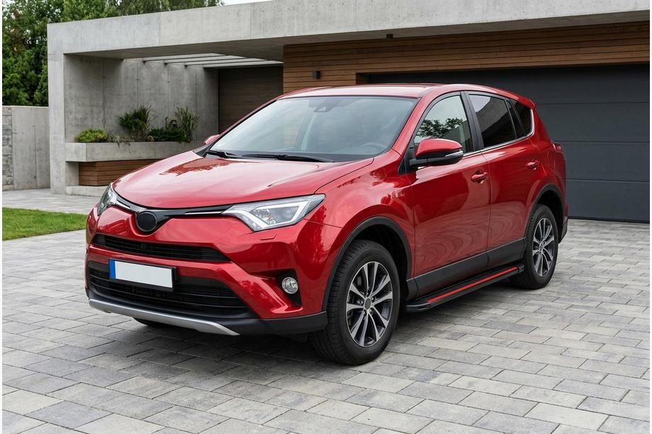 Toyota Rav 4 2013–2018 Sānu pakāpieni Maya Red (2 gab., alumīnijs) Image