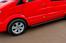 Volkswagen Crafter 2006–2016 Sānu pakāpieni Maya Red (2 gab., alumīnijs) foto 3