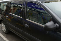 Lada Largus 2012– Ārējās logu apmales (4 gab., nerūsējošais tērauds) foto 1