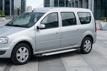 Lada Largus 2012– Sānu kāpšļi X5 tipa (2 gab., alumīnija) foto 1