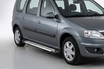 Lada Largus 2012– Sānu sliekšņi Line (2 gab., alumīnijs) foto 1