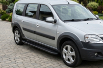 Lada Largus 2012– Sānu pakāpieni Bosphorus Black (2 gab., alumīnijs) foto 1