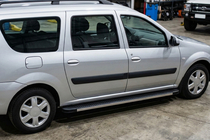 Lada Largus 2012– Sānu sliekšņi Maya V1 (2 gab., alumīnijs) foto 1
