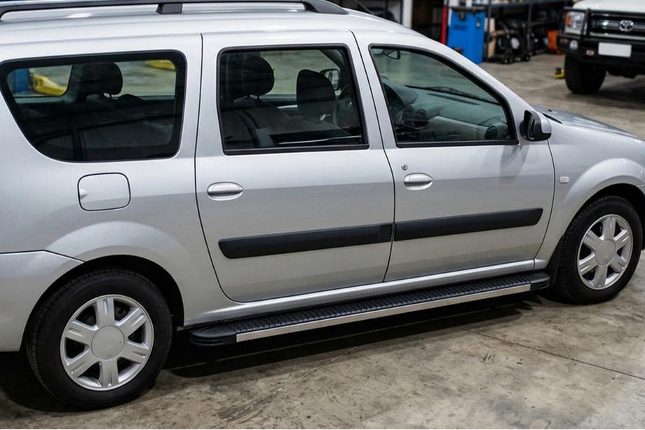 Lada Largus 2012– Sānu sliekšņi Maya V1 (2 gab., alumīnijs) Image