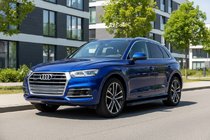 Audi Q5 2017–2025 Sānu sliekšņi Maya Blue (2 gab., alumīnijs) foto 1