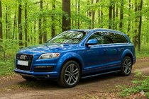 Audi Q7 2005–2015 Sānu sliekšņi Maya Blue (2 gab., alumīnijs) foto 1