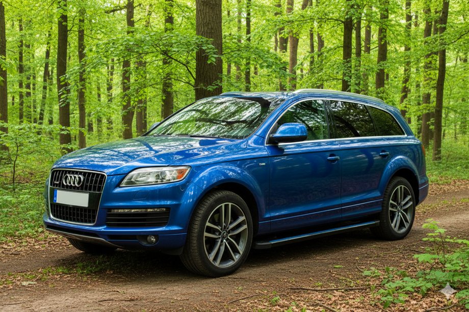 Audi Q7 2005–2015 Sānu sliekšņi Maya Blue (2 gab., alumīnijs) Image