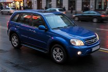 Chery Tiggo 1 2005–2016 Sānu sliekšņi Maya Blue (2 gab., alumīnijs) foto 1