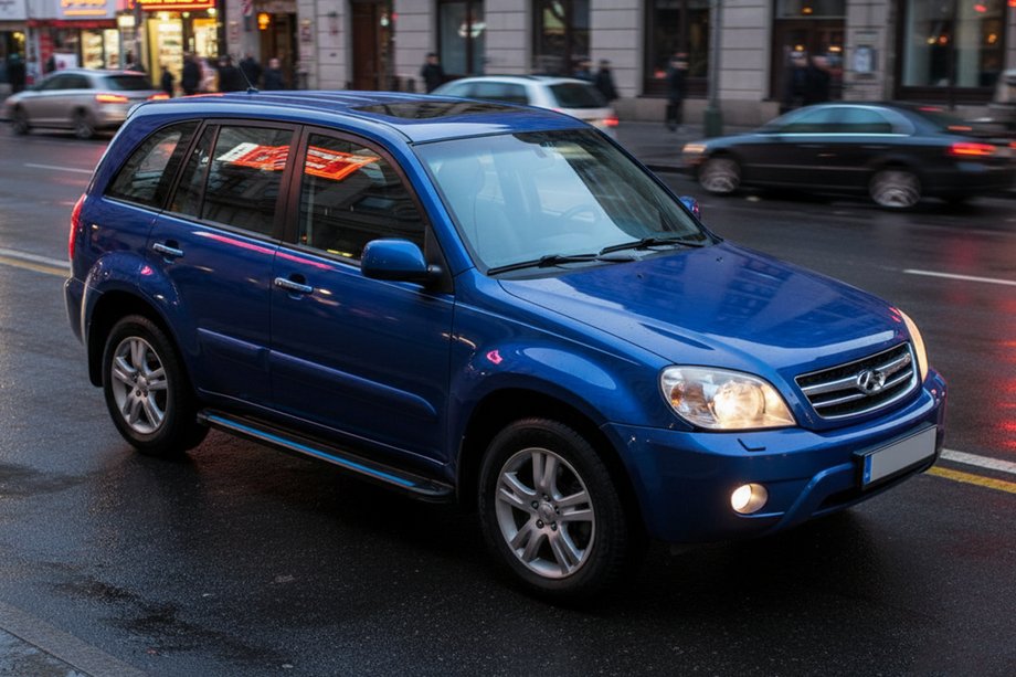 Chery Tiggo 1 2005–2016 Sānu sliekšņi Maya Blue (2 gab., alumīnijs) Image
