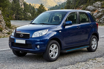 Daihatsu Terios 2006–2017 Sānu sliekšņi Maya Blue (2 gab., alumīnijs) foto 1