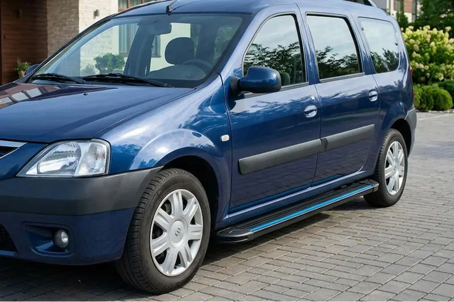 Dacia Logan MCV 2004–2014 Sānu sliekšņi Maya Blue (2 gab., alumīnijs) Image