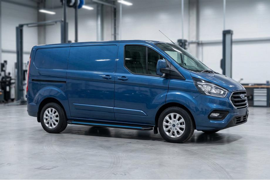 Ford Custom 2013–2022 Sānu sliekšņi Maya Blue (2 gab., alumīnijs) Image