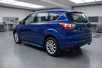 Ford Kuga/Escape 2013–2019 Sānu pakāpieni Maya Blue (2 gab., alumīnijs) Ar melnām durvju līstēm foto 1