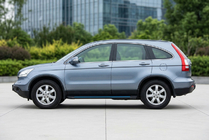 Honda CRV 2007–2011 Sānu sliekšņi Maya Blue (2 gab., alumīnijs) foto 1