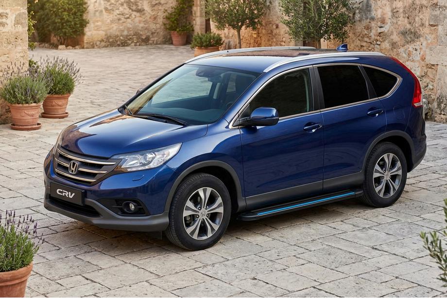 Honda CRV 2012–2016 Sānu sliekšņi Maya Blue (2 gab., alumīnijs) Foto 1