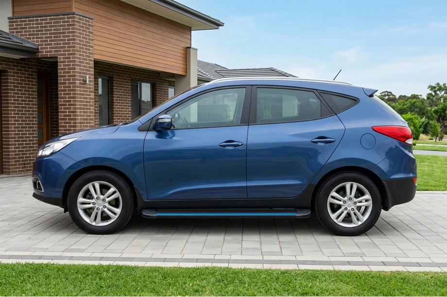 Hyundai IX-35 2010–2015 Sānu sliekšņi Maya Blue (2 gab., alumīnijs) Image