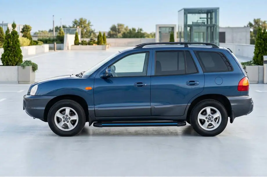 Hyundai Santa Fe 1 2000–2006 Sānu sliekšņi Maya Blue (2 gab., alumīnijs) Image