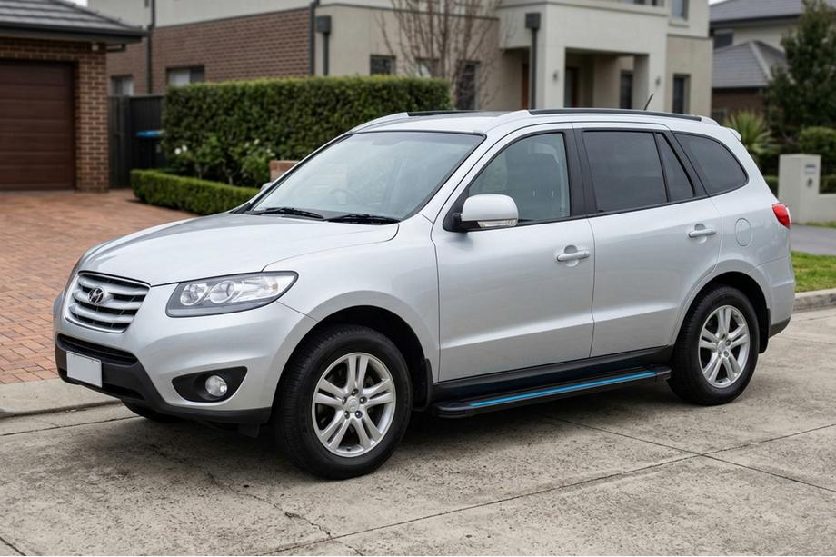 Hyundai Santa Fe 2 2006–2012 Sānu pakāpieni Maya Blue-Black (2 gab., alumīnijs) Image