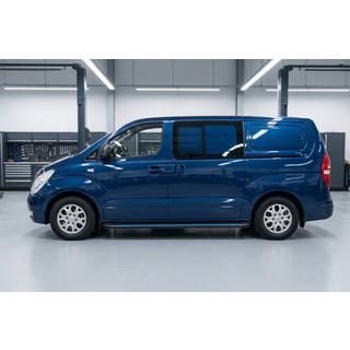 Sānu sliekšņi Maya Blue (2 gab., alumīnijs) Hyundai H300, H1, Starex 2008–2020 foto 1