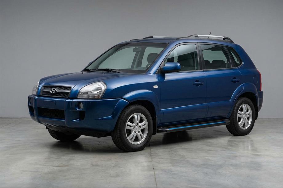 Hyundai Tucson JM 2004– Sānu sliekšņi Maya Blue (2 gab., alumīnijs) Image