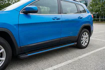 Jeep Cherokee KL 2013– Sānu sliekšņi Maya Blue (2 gab., alumīnijs) foto 1